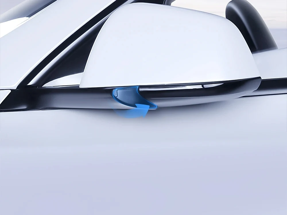 YZ Rückspiegel-Antikollisions-Zierleiste für Tesla Model 3 Highland / Model Y Juniper 2020-2025 Kratzschutz-Aufkleber-Abdeckung – Detail 14