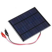 10W 12V Outdoor Portable Solar Panel With Clip For 9-12V Battery Charging High-efficiency Solar Panels