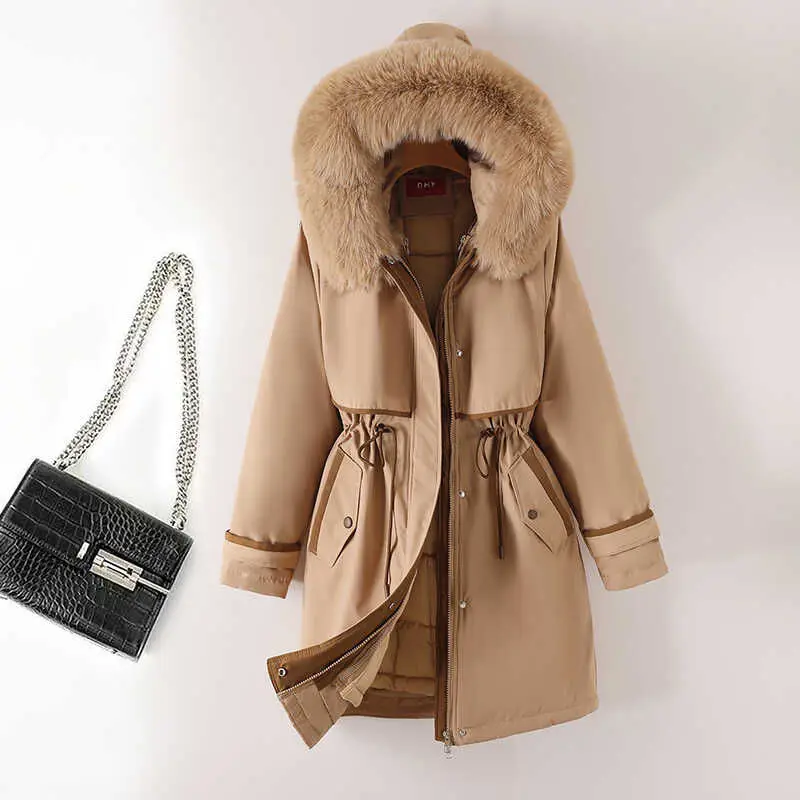 

Женская осенняя парка с круглым вырезом, легкая, в клетку, приталенная, на кнопках, с хлопковым утеплителем, женственная, для активного отдыха, с длинными рукавами, гладкая, хит продаж