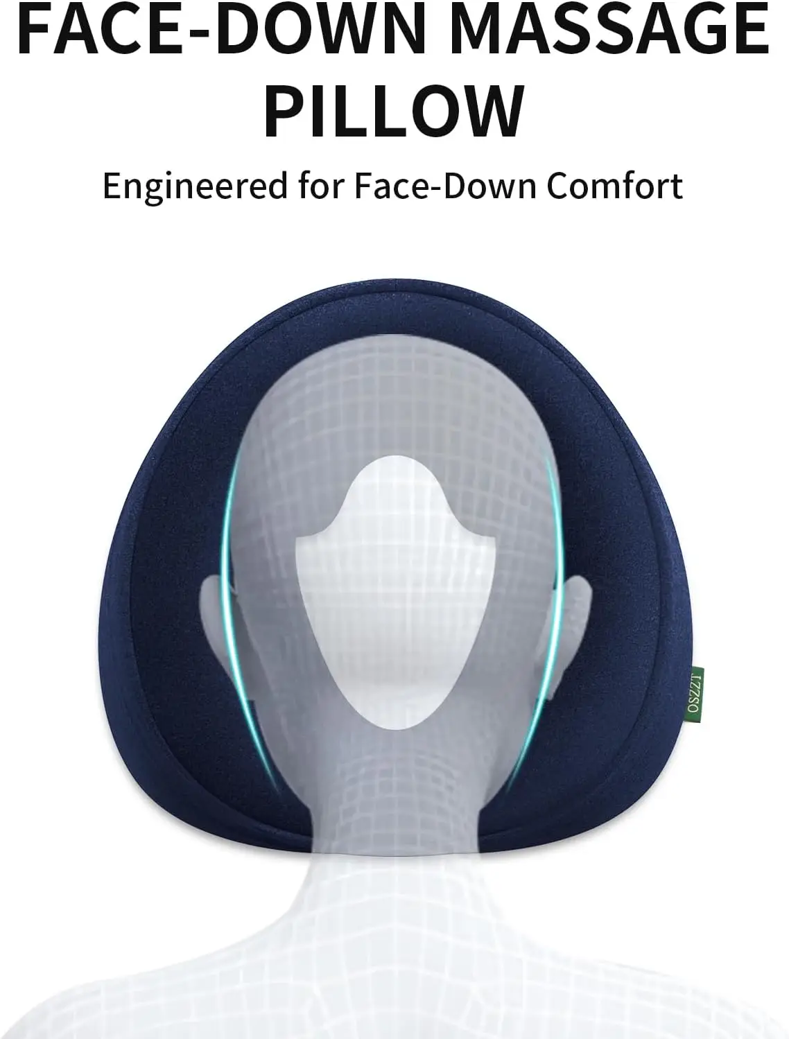 Massage Bed Face Pillow Memory Foam Prone Pillow with Hole Professional Bodywork Face Cushion Spa Table Accessories