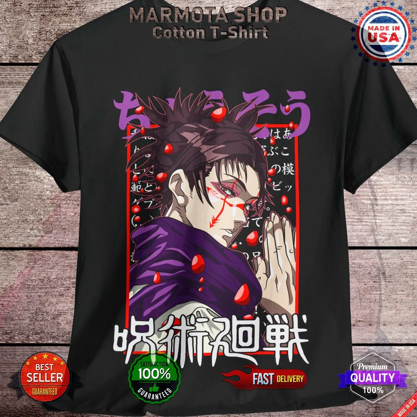 Choso Jujutsu Kaisen T-Shirt Gojo Satoru Sukuna Anime Japanese Tee Shirt JJK