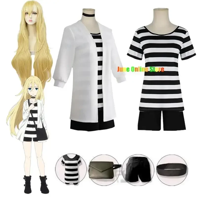 

Angels Of Death Cosplay Costume Ray Rachel Gardner Uniform Costume Wig Halloween Cosplay Costume