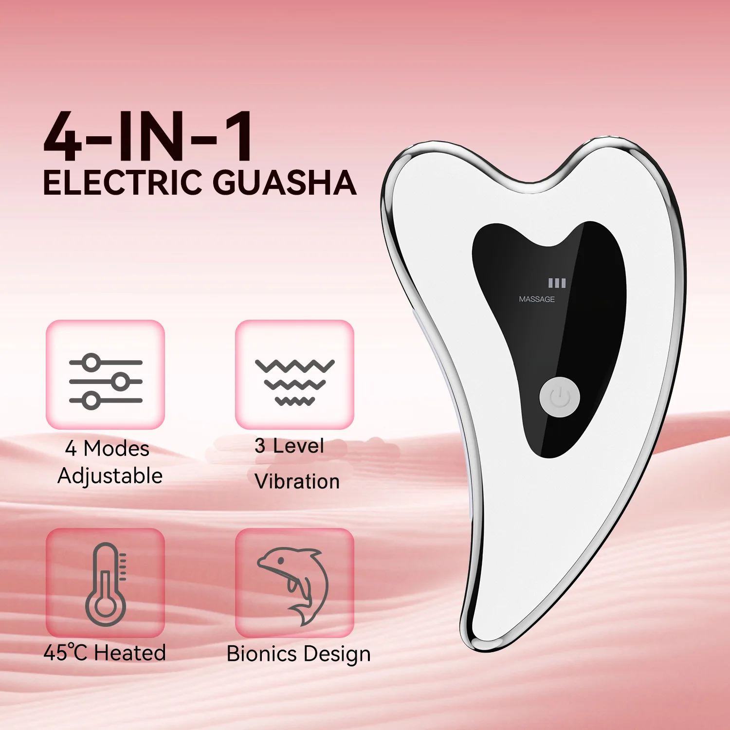 Trending Products New Arrivals Home Electric Guasha Massage Tool for Women Face Massager