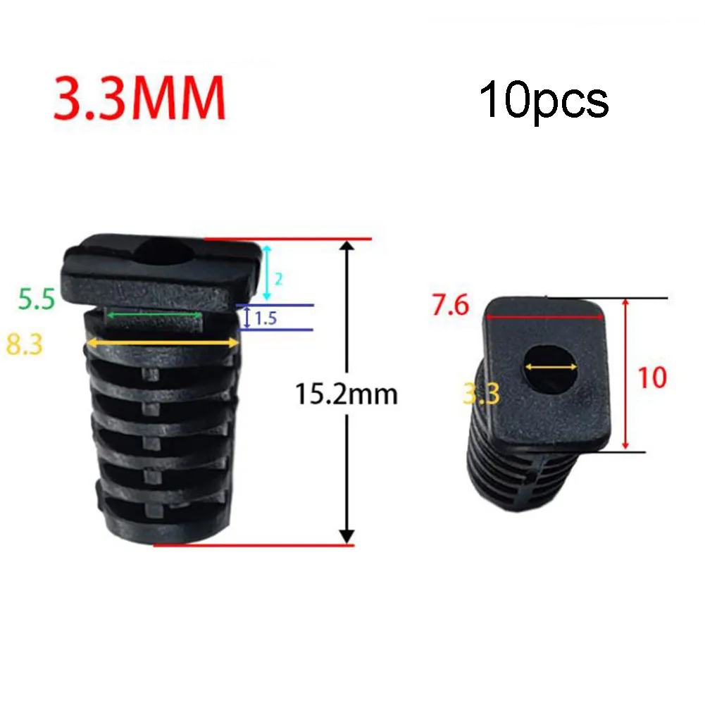 Wire Cover Cable Casing 3.3MM 3.5MM 4.2MM Gland Connector Household Appliances Relief Cord Rubber Strain 2.8MM