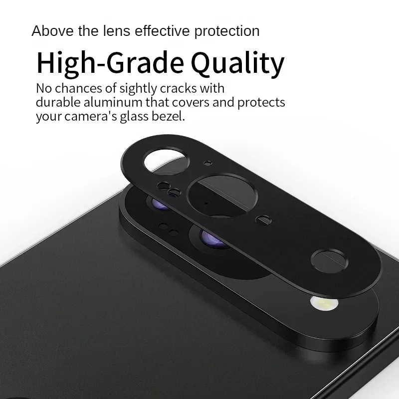 Pixel9ProXL Case Alloy Metal Rear Camera Lens Protector for Google Pixel 9 Pro XL Alloy Len Film Cover Protection for Pixel 9