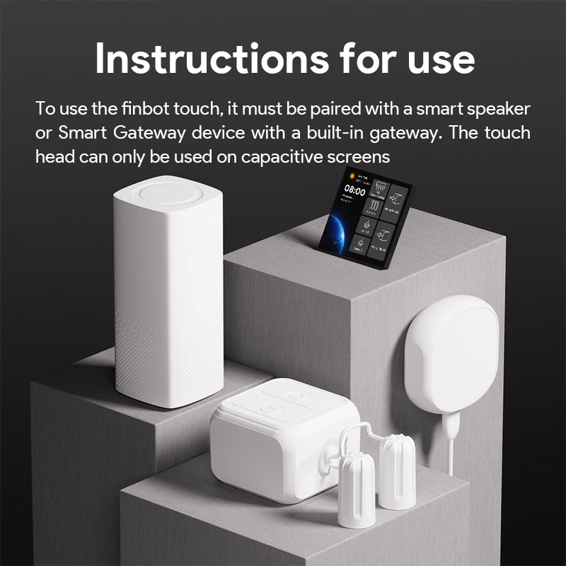 ORYZIC Wireless Touch Switch Fingerbot Robot Touch Screens Compatible with Tuya Smart Life Remoter Alexa Google Home Voice A