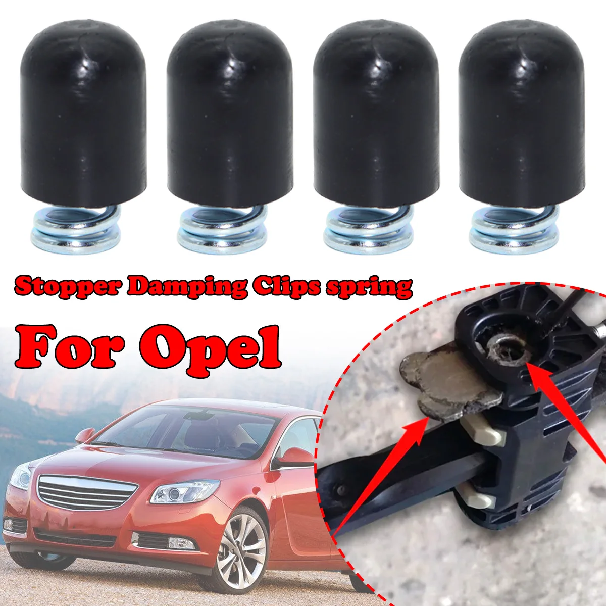 

4/8kit For 2 Door Car Door Check Strap Limiter Repair Kit Stopper Damping Spring Clips For Opel INSIGNIA ASTRA FAMILY H ZAFIRA B