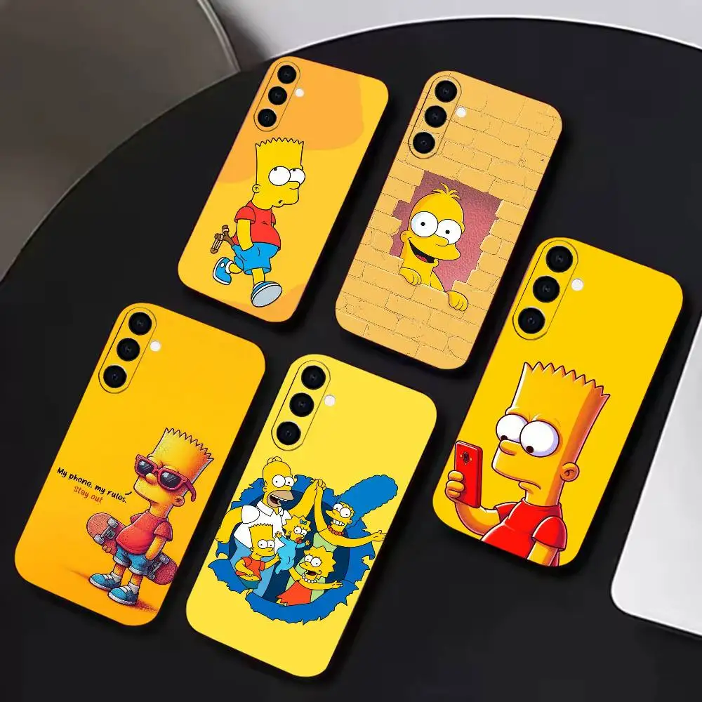 T-the Simpsons H-homer Phone Case For Samsung A72,A71,A72,A70,A53,A52,A51, Black Soft Cover TPU