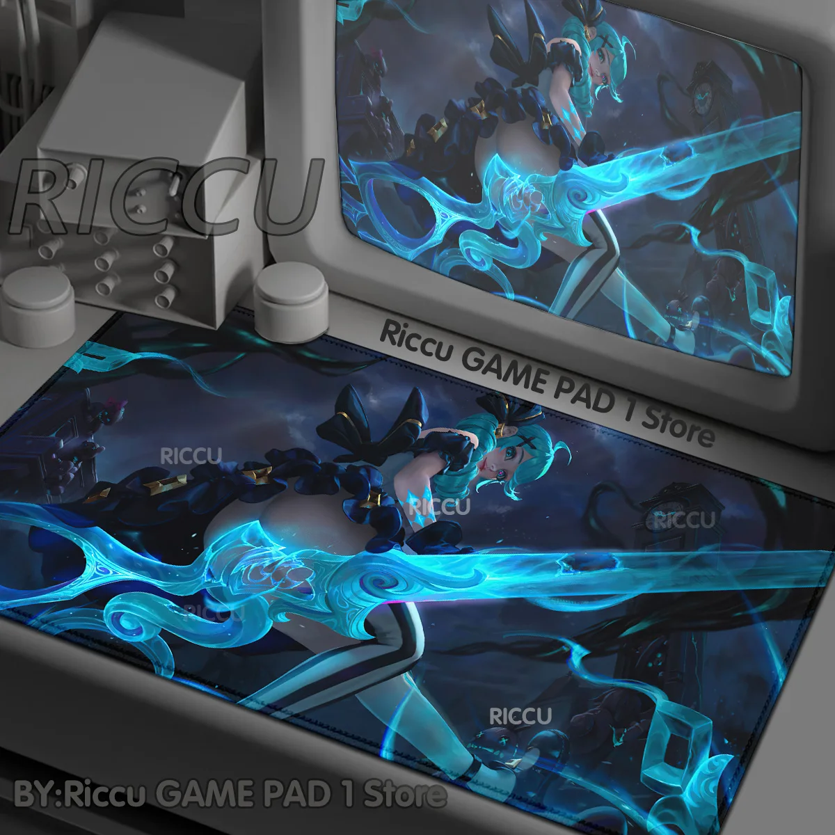لوحة ماوس ألعاب الكمبيوتر League of Legends Gwen وسادة مكتب مكتب ملحقات الكمبيوتر لوحة المفاتيح الجدول حصيرة وسادة الكمبيوتر المحمول لوحة الماوس