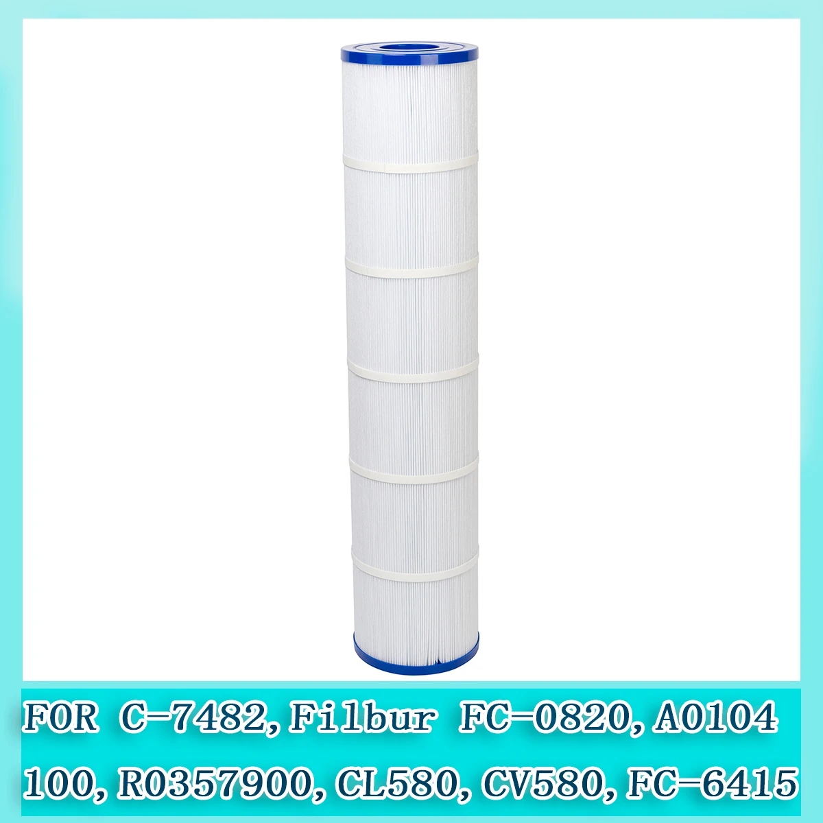 Filtro de Piscina Compatible con Jandy CL580, CV580, PJAN145, Ultral-A10, Unicel C-7482, Filbur FC-0820, A0104100, R0357900, Filbur FC-6415, SD-01109
