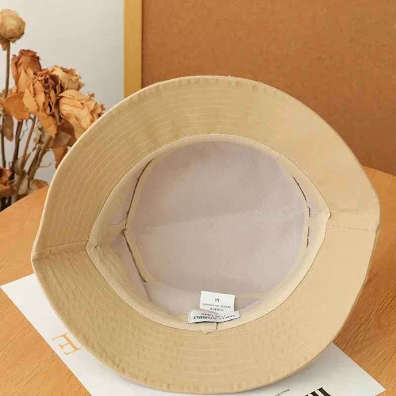 Men Big Head 63cm Bucket Hats for Women Large Size Bob Four Seasons Cotton Fisherman Hat Letter Outdoors  Sun Hat  XL Wholesale