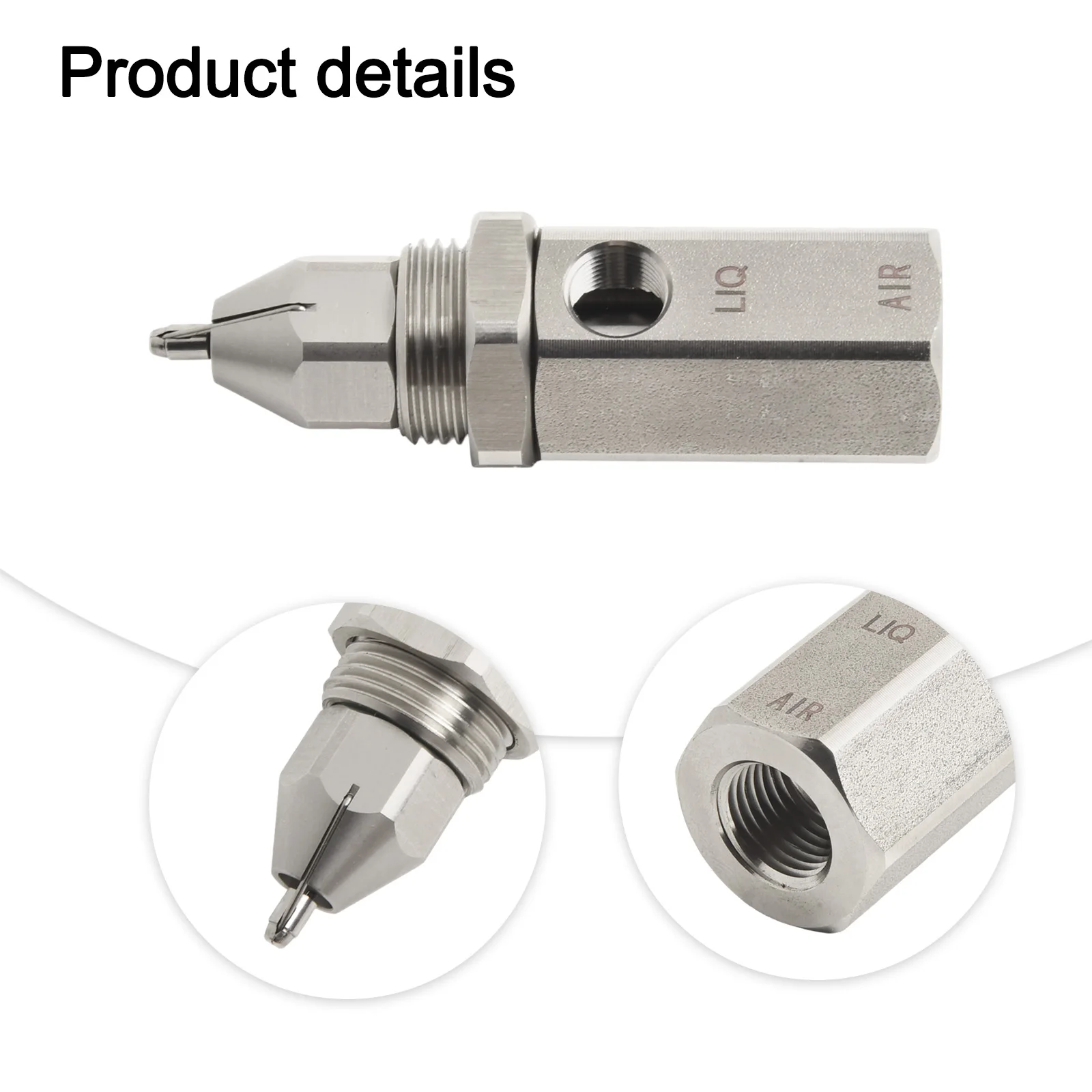 1PCS Mist Air Atomizing Spray Nozzle 30/60/80 Injection Angle Ultrasonic Nozzle Air Atomizer Nozzle Dry Fog Dust Removal Nozzle