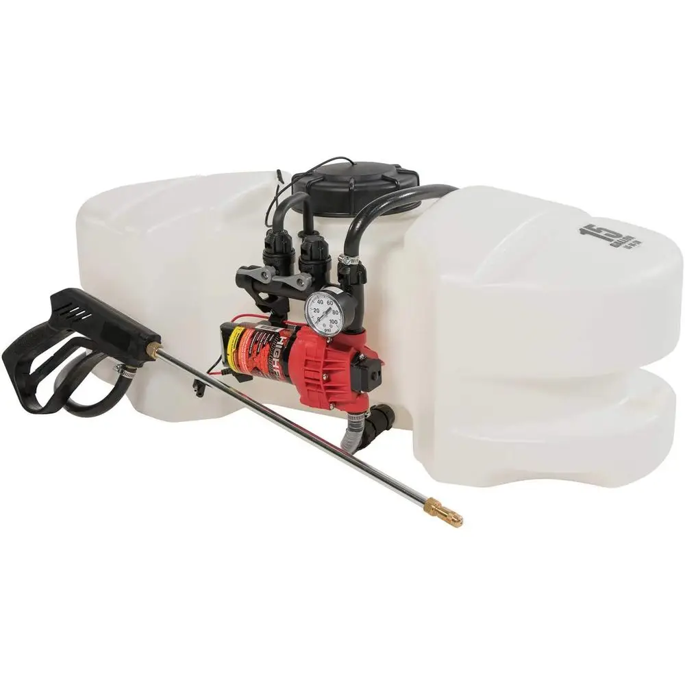 

15 Gallon Spot Sprayer with 12V 2.1 GPM Pump and Pressure Gauge