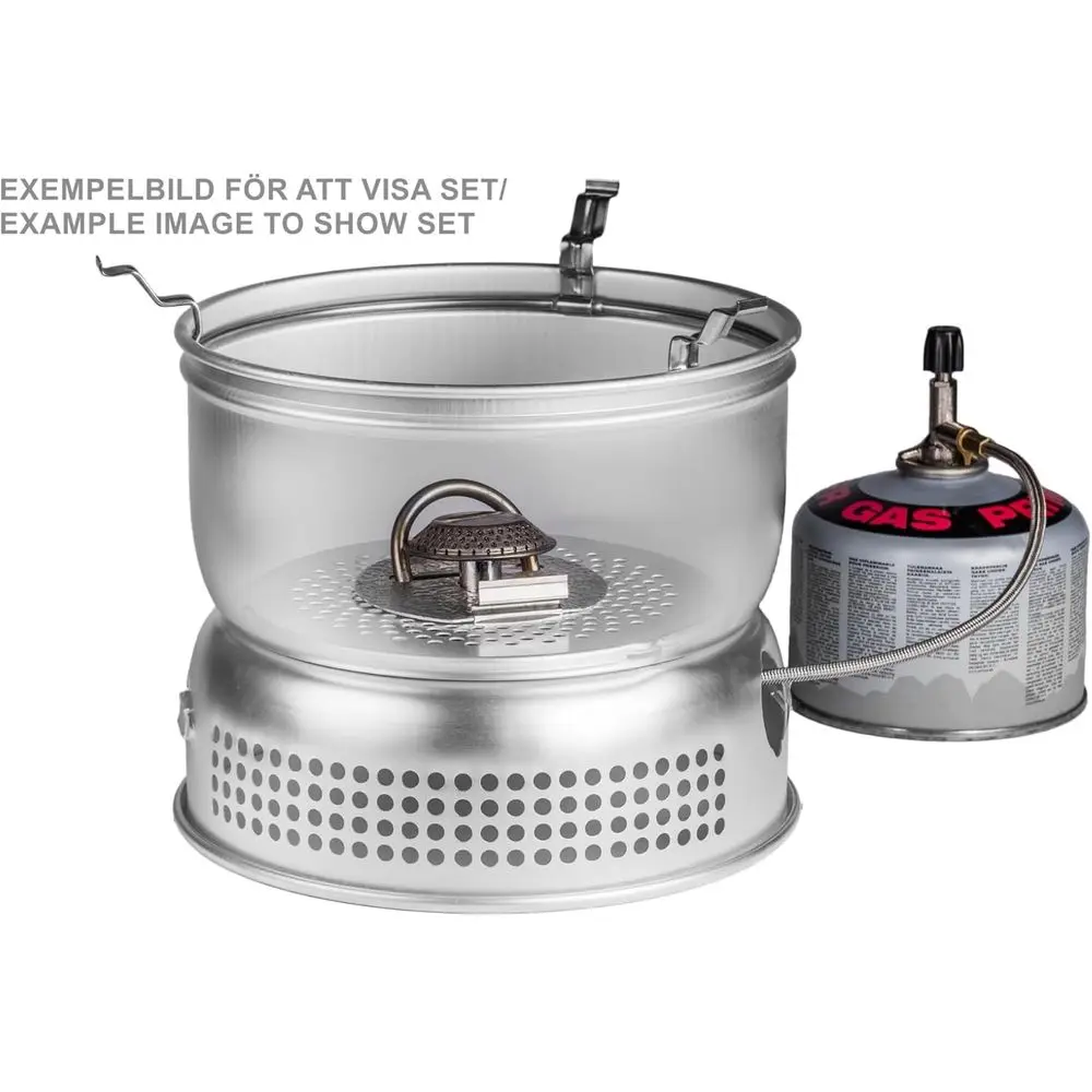 25-23 Duossal 2.0 Campingkocher-Set mit mit gefütterten Pfannen aus Edelstahl