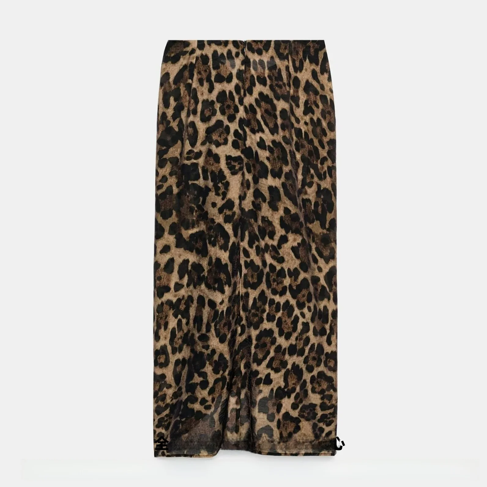 Summer 2026 Midi Skirt Women's Print Wrap Scarf Pleated Knot Decoration Animal Pattern Floral Straight Cut Slim Fit mid Waist