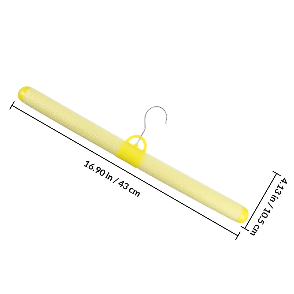 12pçs cabides de roupas de plástico de espuma, flexíveis, antiderrapantes, leves para organização de armário de loja doméstica, cabides de pescoço curto