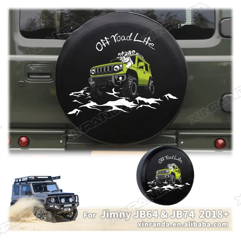 

Spare Wheel Cover for Suzuki Jimny JB64 JB74 JC74 2019 2024 2025 15inch Space-Saving Spare Wheel Protective Cover Accessories