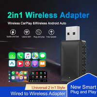5G WIFI Carplay Wireless Adapter Android Auto 2in1 For iPhone Android Phone With USB Plug and Play For Volvo Benz Mg Kia Chery