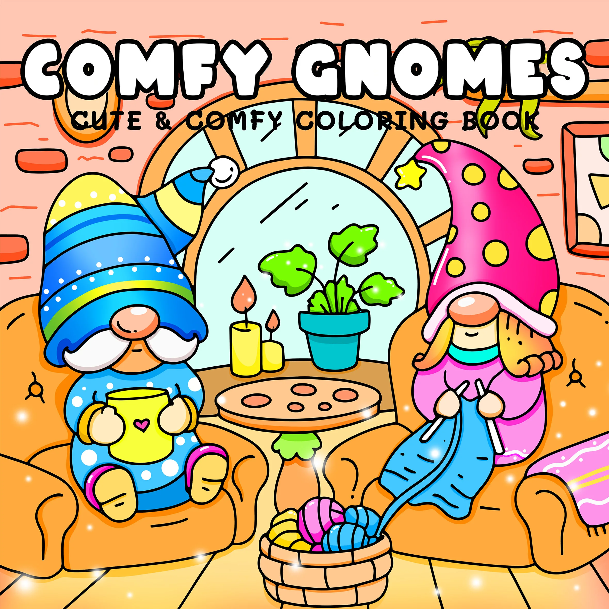 

COMFY GNOMES: Книжка-раскраска для взрослых с милыми уютными ежедневными занятиями для релаксации (уютные раскраски в помещении)