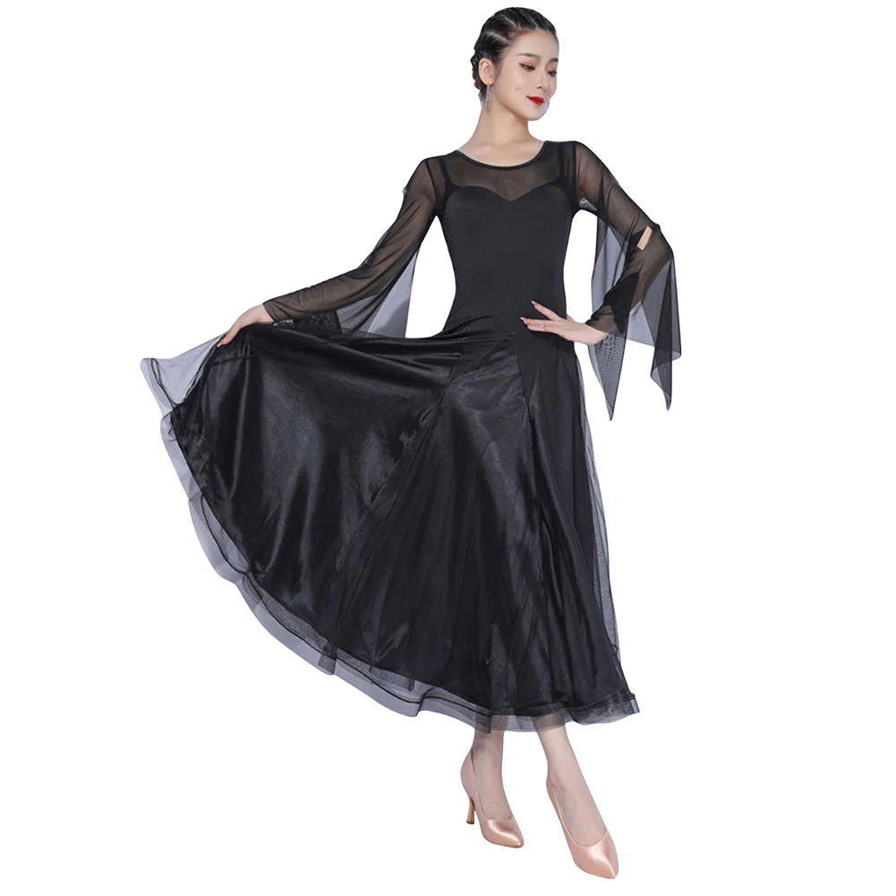 

2022 New Sexy Modern Dance Dress National Standard Women Ballroom Dance Dresses Waltz Performance Costumes