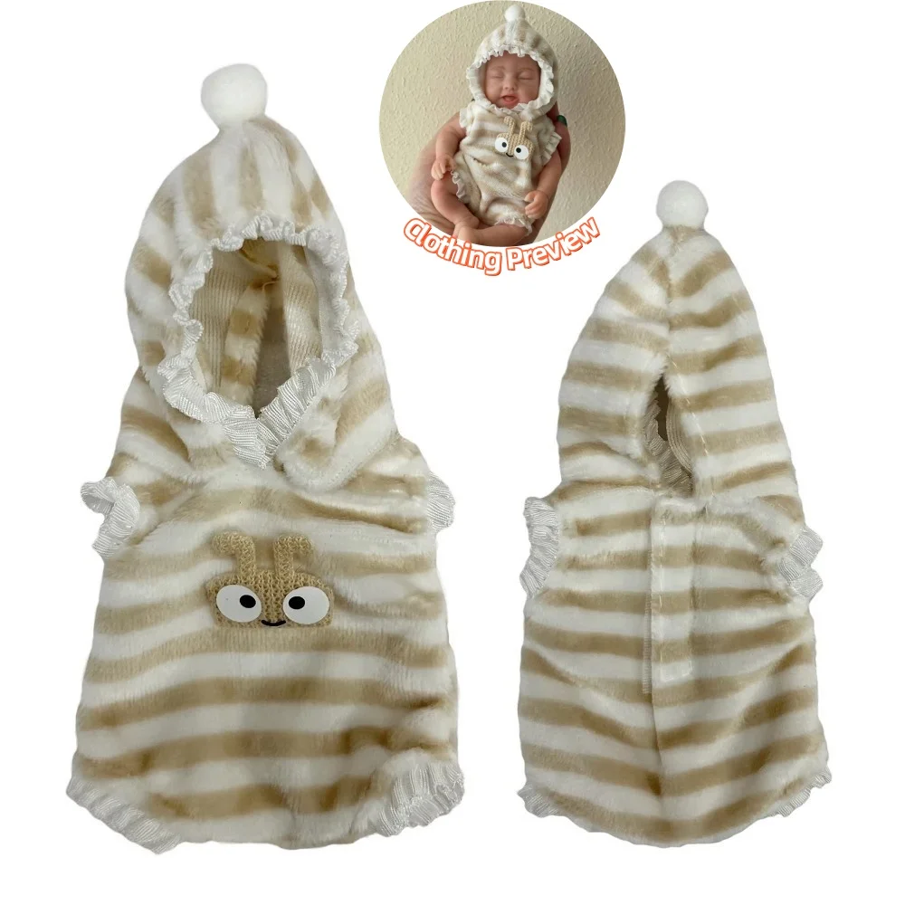 Clothes For Bebe Reborn Silicone Dolls 6 Inch Mini Palm Reborn Doll Clothes 4 Styles Lovely Bebe Skirt Christmas Outfits