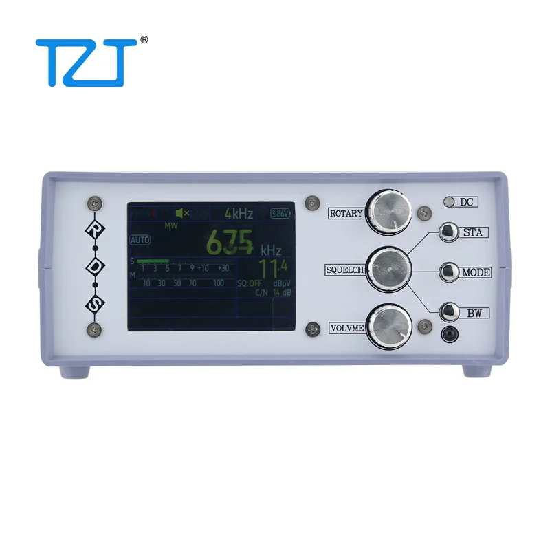 TZT HamGeek TEF6686-Desk Blue Desktop Radio DSP RDS AM FM SW Full Band Radio with One Loudspeaker