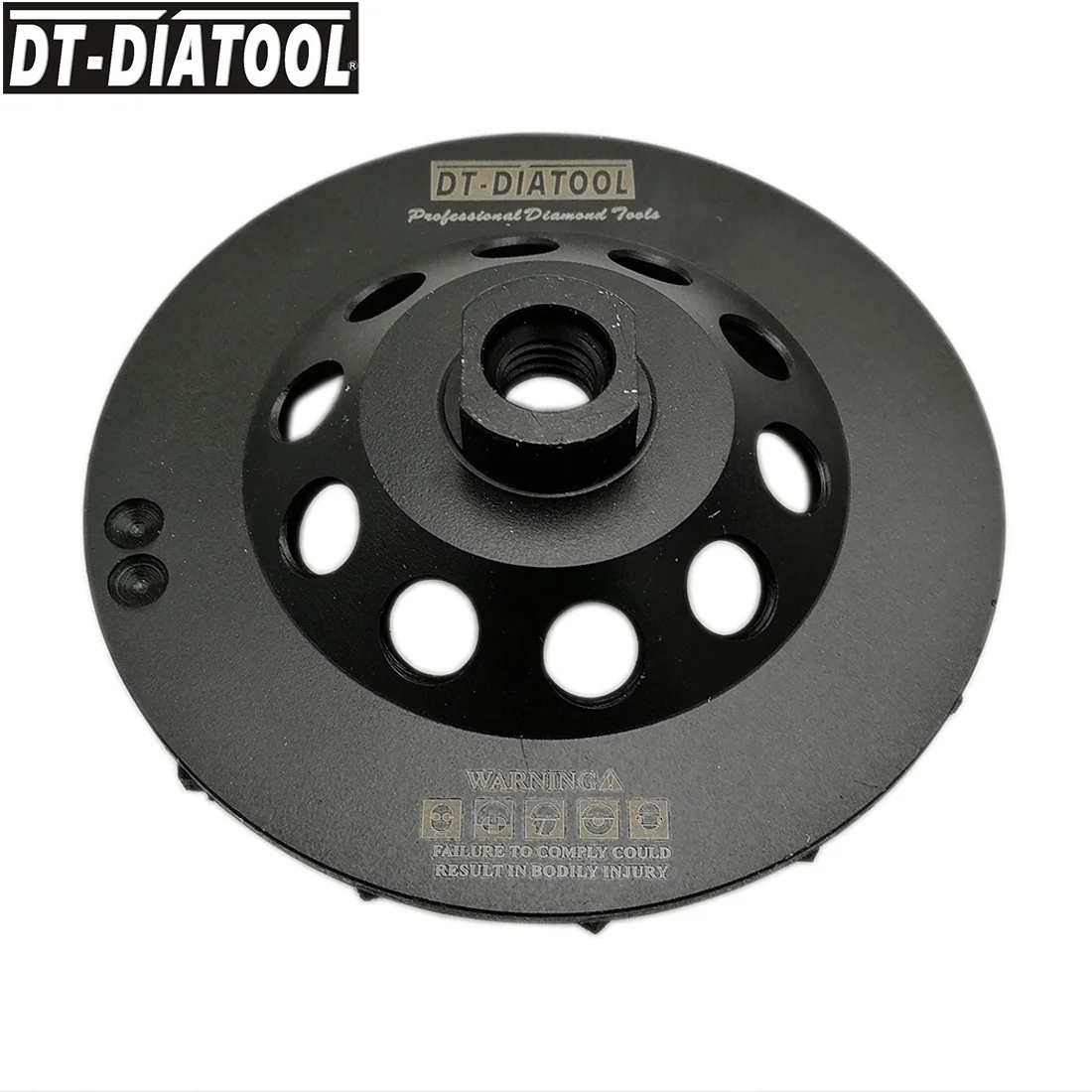 DT-DIATOOL Mola a tazza premium per calcestruzzo granito con disco abrasivo M14 o 5/8-11 filettatura diametro 100/115/125/180 mm