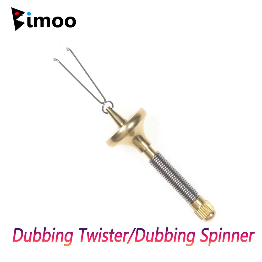 Bimoo 1PC Mosiądz / Stal nierdzewna Dubbing Twister Dubbing Spinner Przenośny sprzęt wędkarski Pesca Iscas Narzędzia Jig Narzędzie do wiązania much