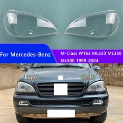 For Mercedes-Benz M-Class W163 ML320 ML350 ML500 1999-2004 Front Headlight Glass Cover Headlamps Transparent Shell Lens Case