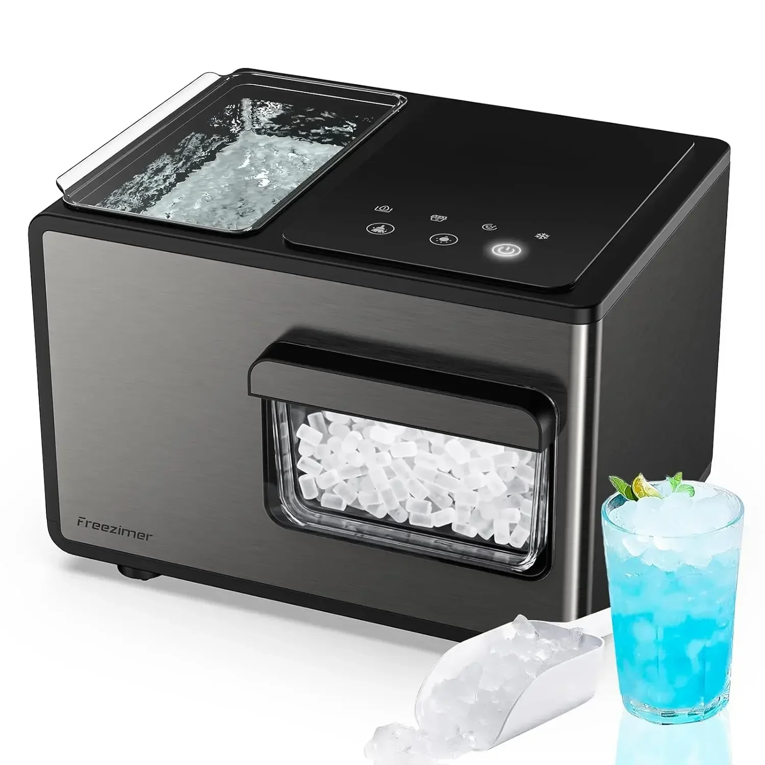 

Kitchen suppliesFreezimer Dreamice X3 | Nugget Ice Maker Machine Countertop Sonic Ice Kid Friendly | Pebble Ice Maker Chewable S