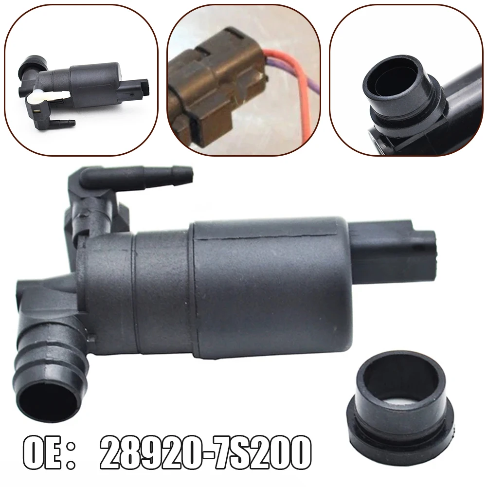 Car Washer Pump Car Wiper Pump Non-deformation Quick Installation Wear-resistant 289207S200 ABS Anti-corrosion