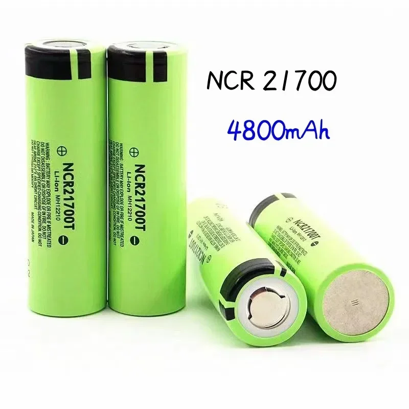 2023 NCR21700T Lithium Ion Battery 4800mAh 3.7V 40A Used for High Rate Process Discharge Power Bank and Electric Vehicle