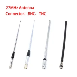 27MHz BNC Male/TNC Male Connector Telescopic/Rod HT Antenna 9-Inch To 51-Inch  For CB Handheld/Portable Radio Slide Antenna