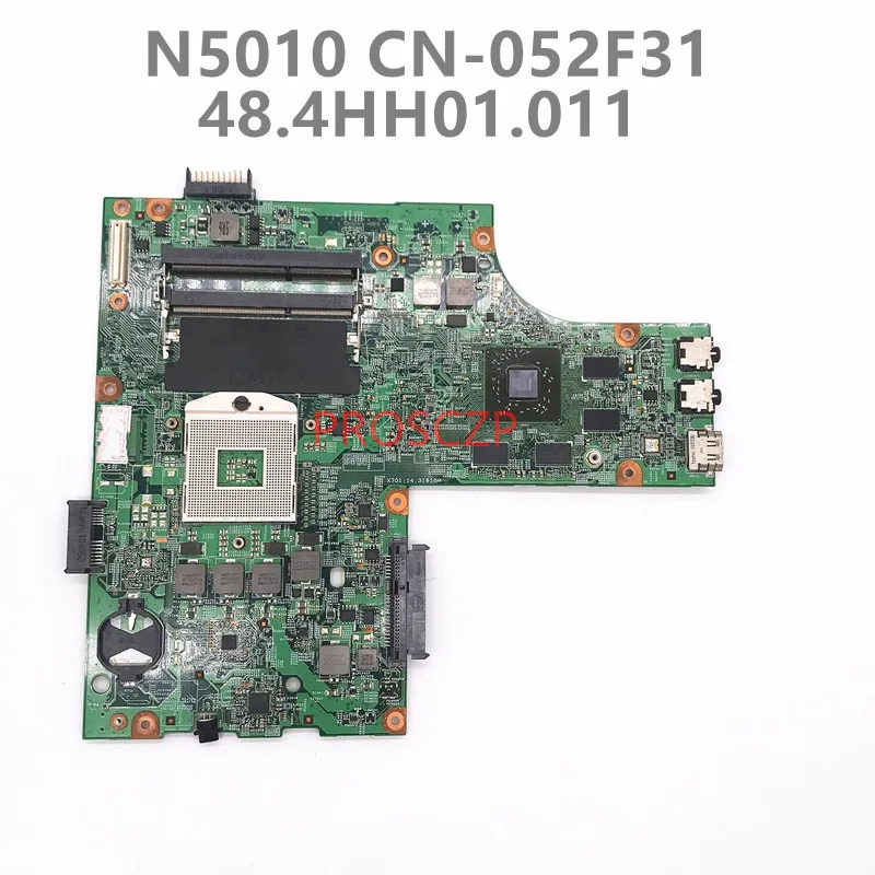 CN-052F31 052F31 52F31 High Quality For DELL N5010 Laptop Motherboard 48.4HH01.011 Motherboard HM57 HD5650 1GB DDR3 100% Tested