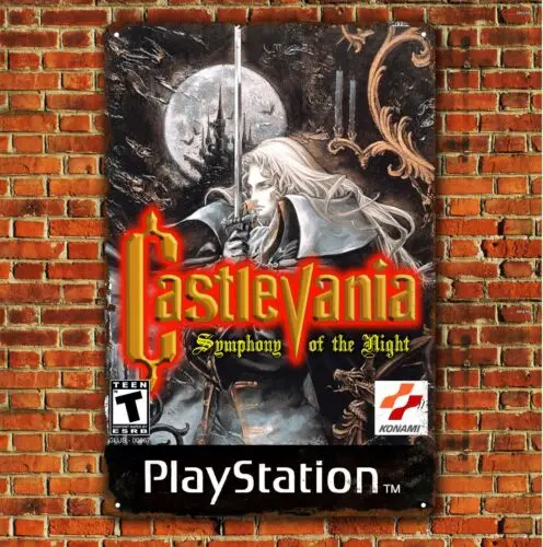 1p,Castlevania Retro Video Game Metal Poster - 20x30cm (8x12 inch)