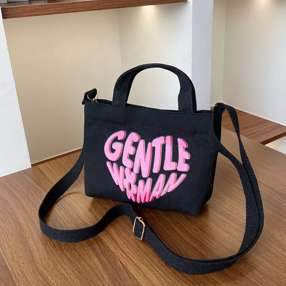 Thailand Gentle Woman GW Printed Canvas Shoulder Bag Underarm Bag Casual Handbag Messenger Bag Daily Commuting Bag