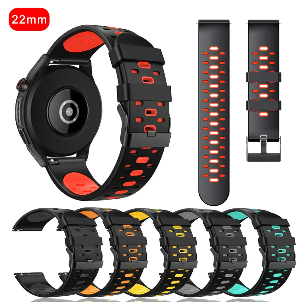 22mm Watchband For Garmin vivoactive 4 Strap Bracelet Watchstrap Silicone For Huawei Xiaomi Watch Samsung wristband Outdoor