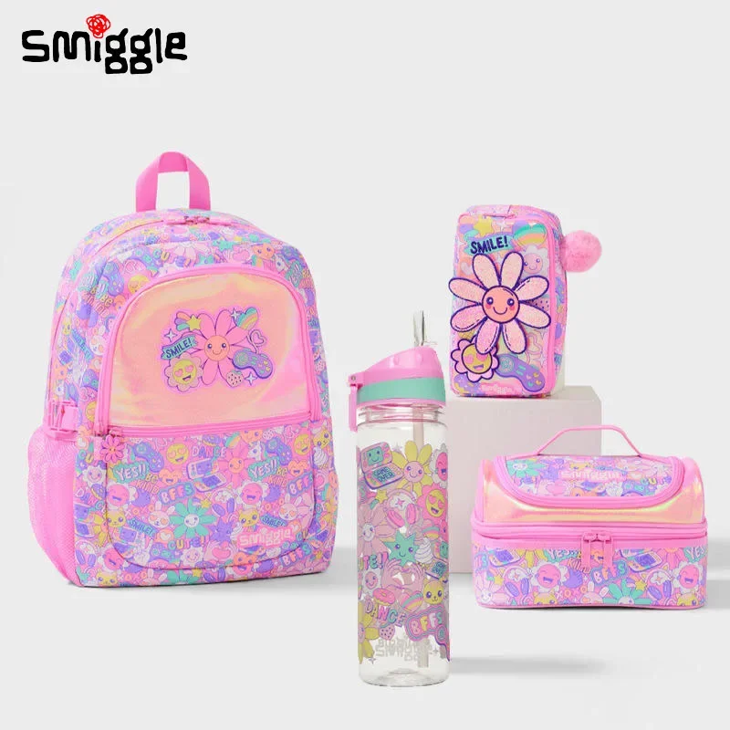 Genuine Australian Smiggle Schoolbag Children\'s Stationery Backpack Lunch Bag Pencil Case Wallet Water Cup Student Gift