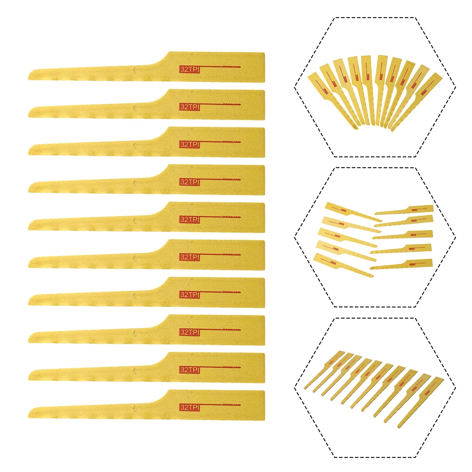 Quality New Practical Pneumatic Saw Blade 10pcs 93mm File Saw Tool Mini Air Saw Blade For Wood Pieces Fiberglass