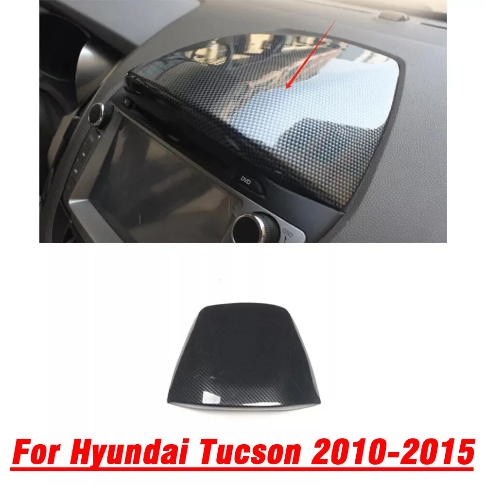 

For Hyundai Tucson 2010-2015 Carbon Fiber Central Console Dashboard Panel Cover