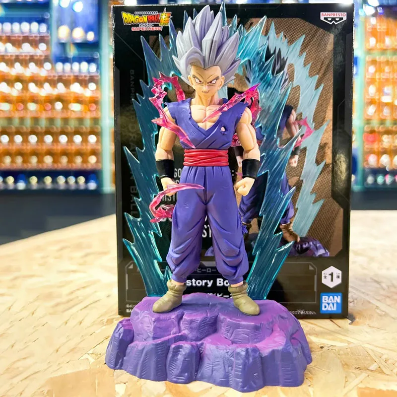 Bandai-Dragon Ball Series Action Figure PVC, Banpreto Animação Brinquedos, Adolescente Super-Herói, Son Goku, Modelo de Coleção, Presentes de Aniversário