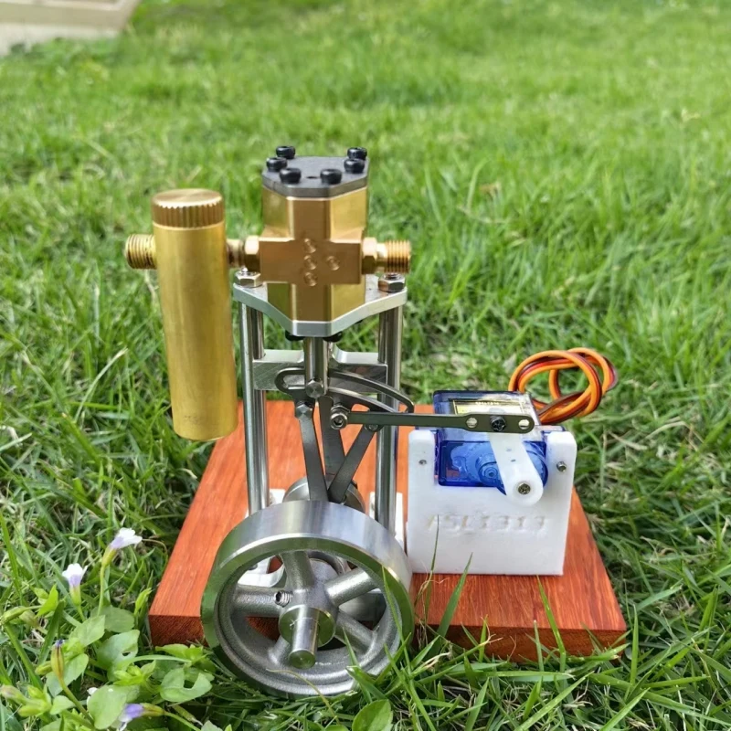 V1313 Mini Reversing Single Cylinder Vertical Steam Engine DIY Assembly Steam Model Kits OEM marine engine for Beginner