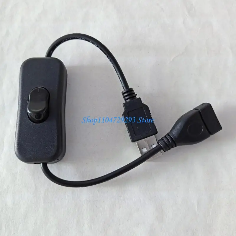with ON/OFF Switch USB Cable Extension Toggle Adapter for USB Lamp USB Fan 