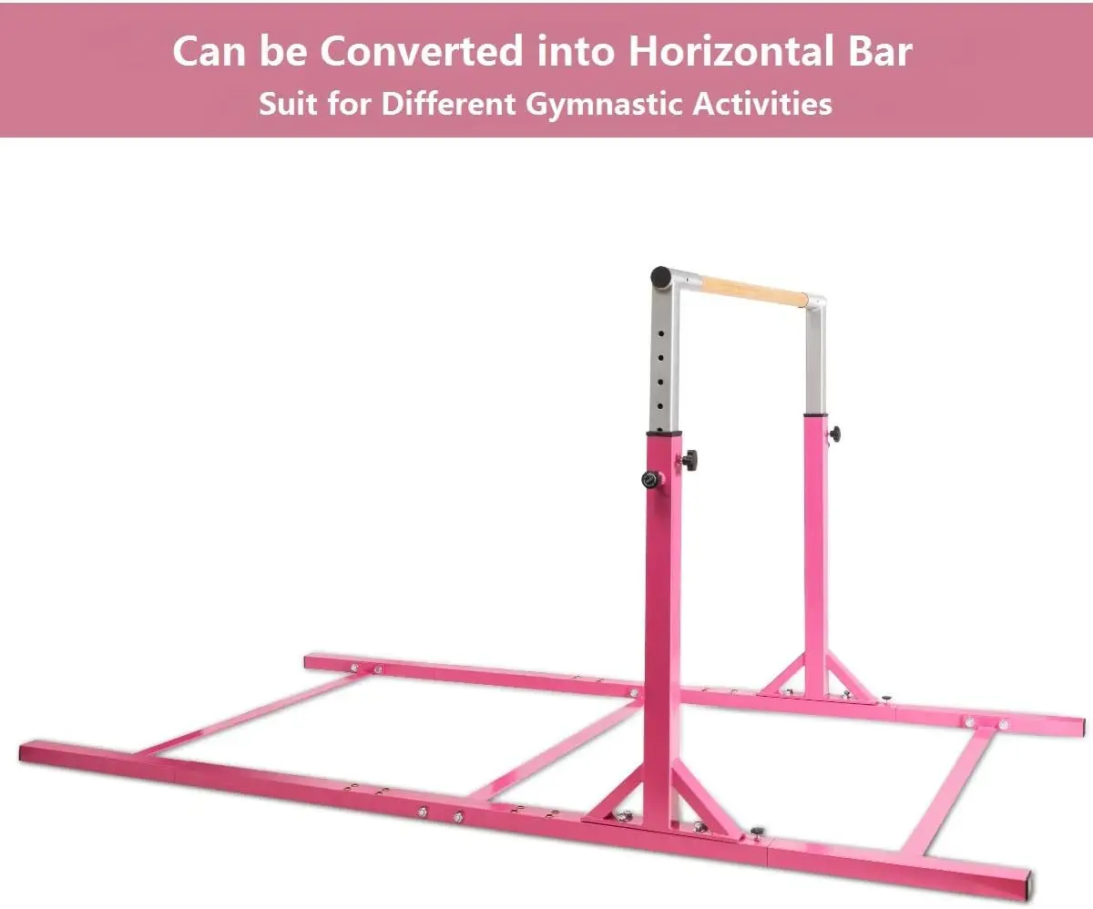 Double Horizontal Bars, Junior Gymnastic Training Parallel Bars w/11-Level 38-55