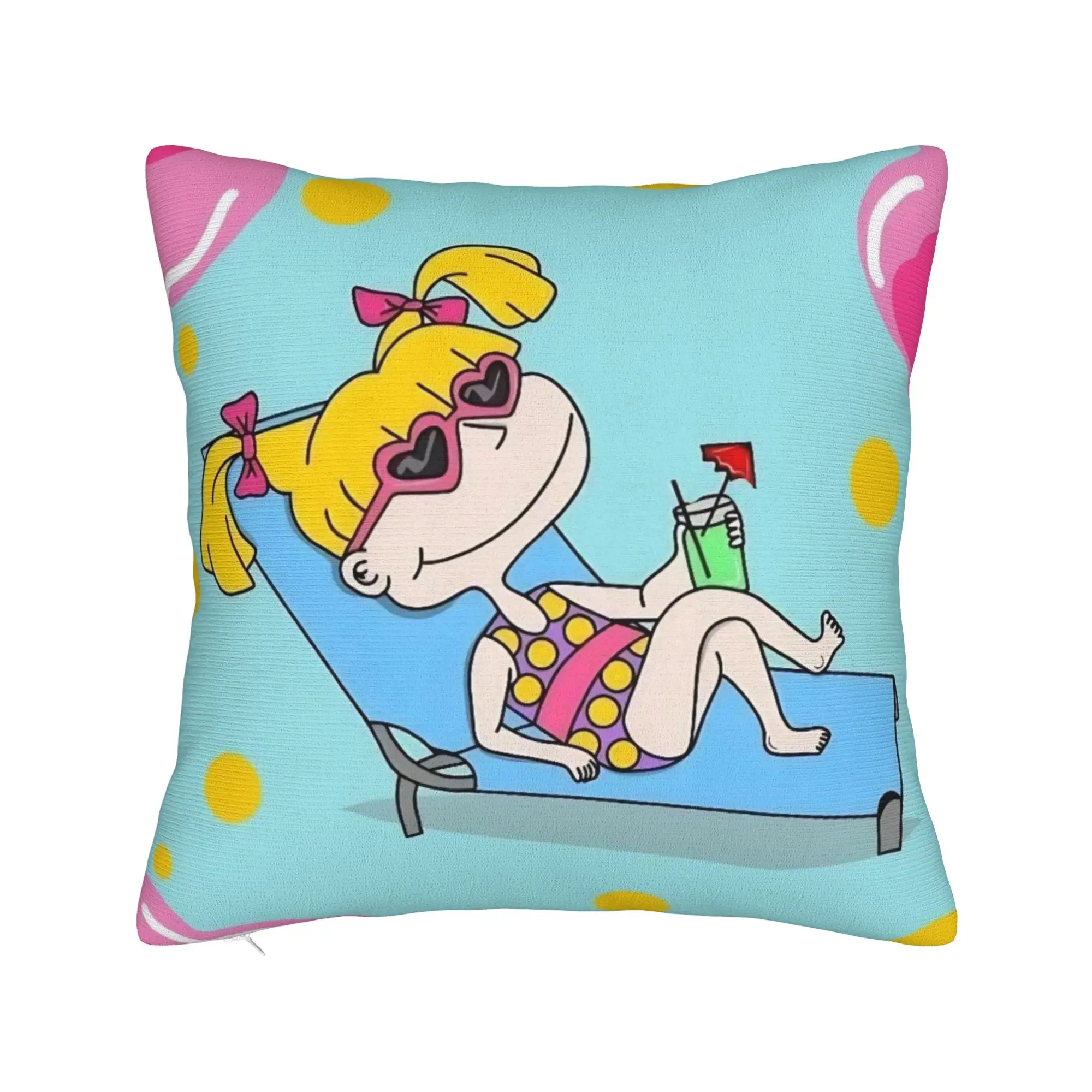 Cartoon R-Rugrats Pillowcases Accessories Soft Cushion Cover Gift  Throw Pillow Case Cover Chair Multi-Size