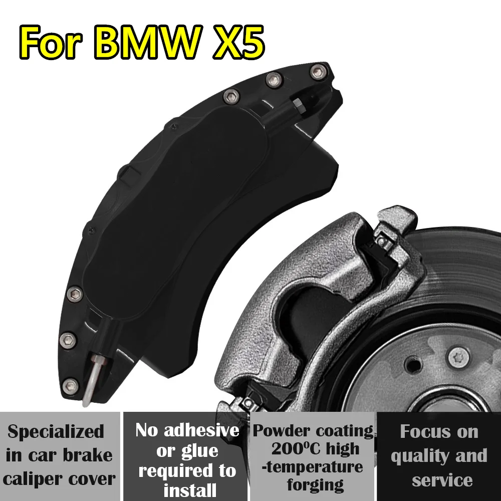 For BMW X5 Car Brake Caliper Cover Aluminum Alloy Metal Kit Fit xDrive28i xDrive30d xDrive35i xDrive40i 2013 2014 2015 2017