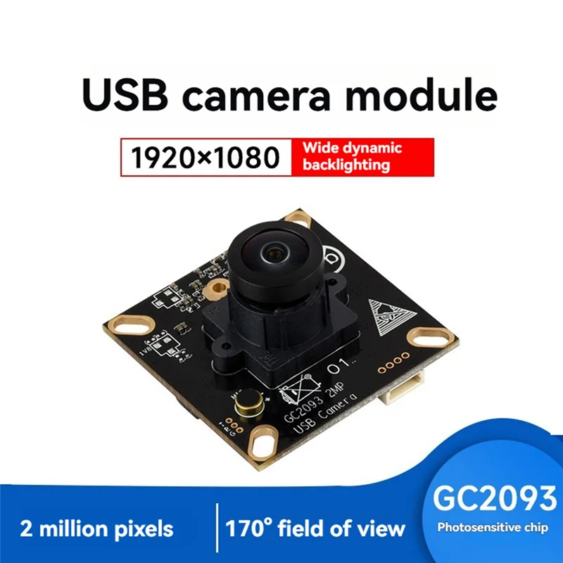 

ABGI-GC2093 2-мегапиксельный USB-модуль камеры Модуль камеры с выходом USB2.0 Модуль камеры с фиксированным фокусом