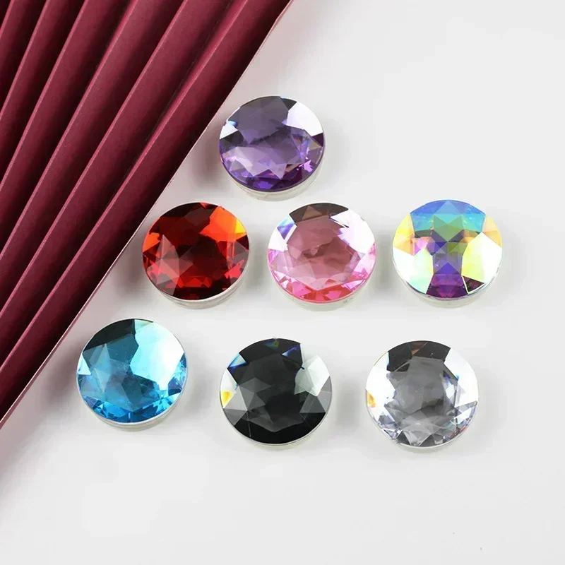 Suporte portátil para celular com glitter, popular, dobrável, anel de dedo, suporte de plástico para iphone, samsung, xiaomi, huawei