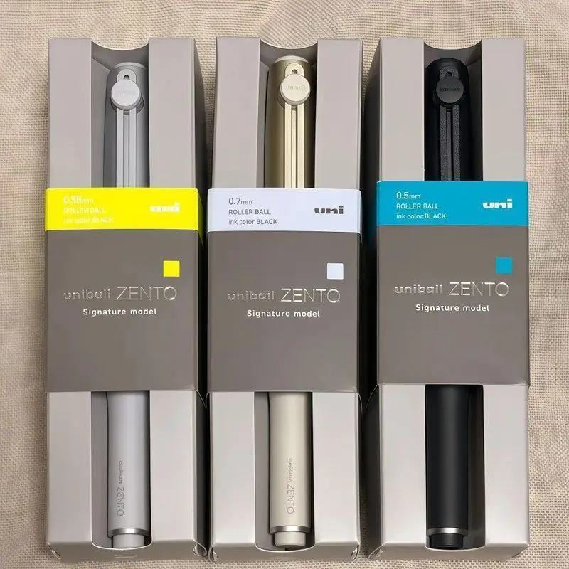 

Japan Uni Gel Pen ZENTO Magnetic Signature Uniball Rollerball Pens Latest Champagne Gold Signature Model Kawaii School Supplies