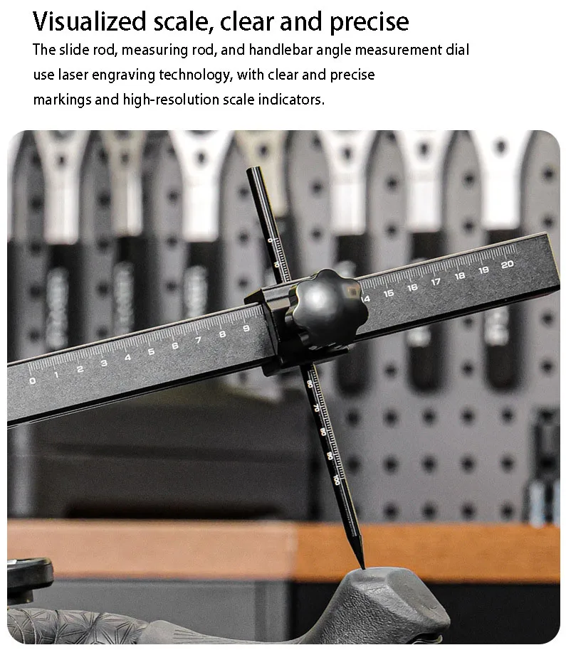 LEBYCLE Fahrradfahrer, verstellbares Werkzeug, Hand wird symmetrische horizontale Einstellung, hochfestes Material aus Aluminiumlegierung – Detail 8